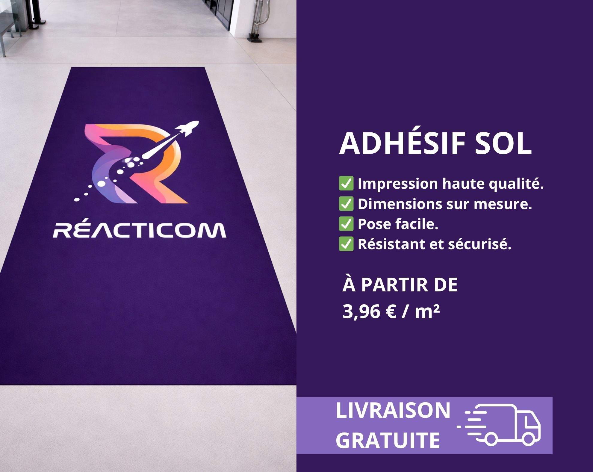 ADHÉSIF SOL PERSONNALISÉ