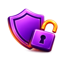 Pictogramme sécurité avec un cadenas